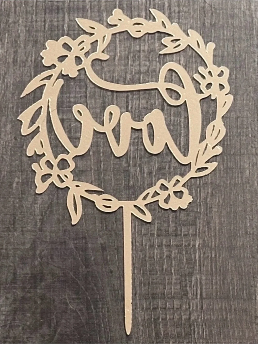 💞 New Gold Love Cake Topper for Valentine’s Day & Other Special Occasions
