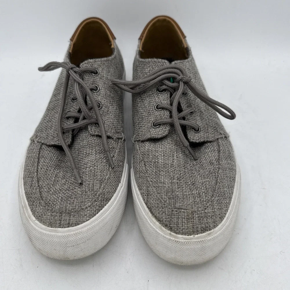 Men's Crevo Casual‎ Shoes Alec Lace Up Canvas Low Top Boat Sneakers Size 8