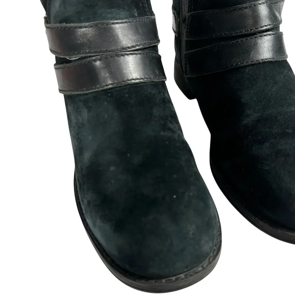 The‎ North Face Bridgeton Tall Riding Boot Black Suede Quilted Lining Wmn Sz 7
