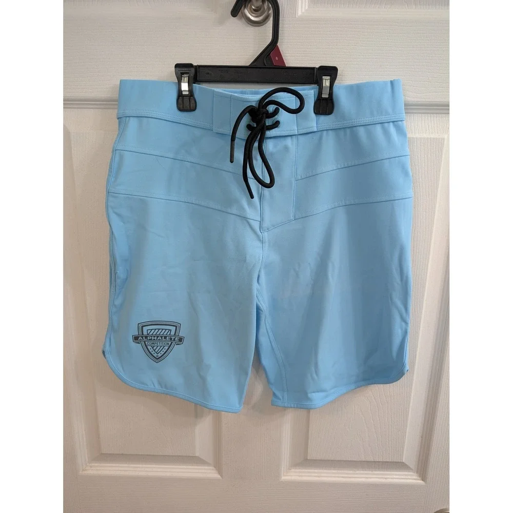 Alphalete Board Shorts Mens Blue Competition Physique Swim Trunks NWT‎ - Size 29