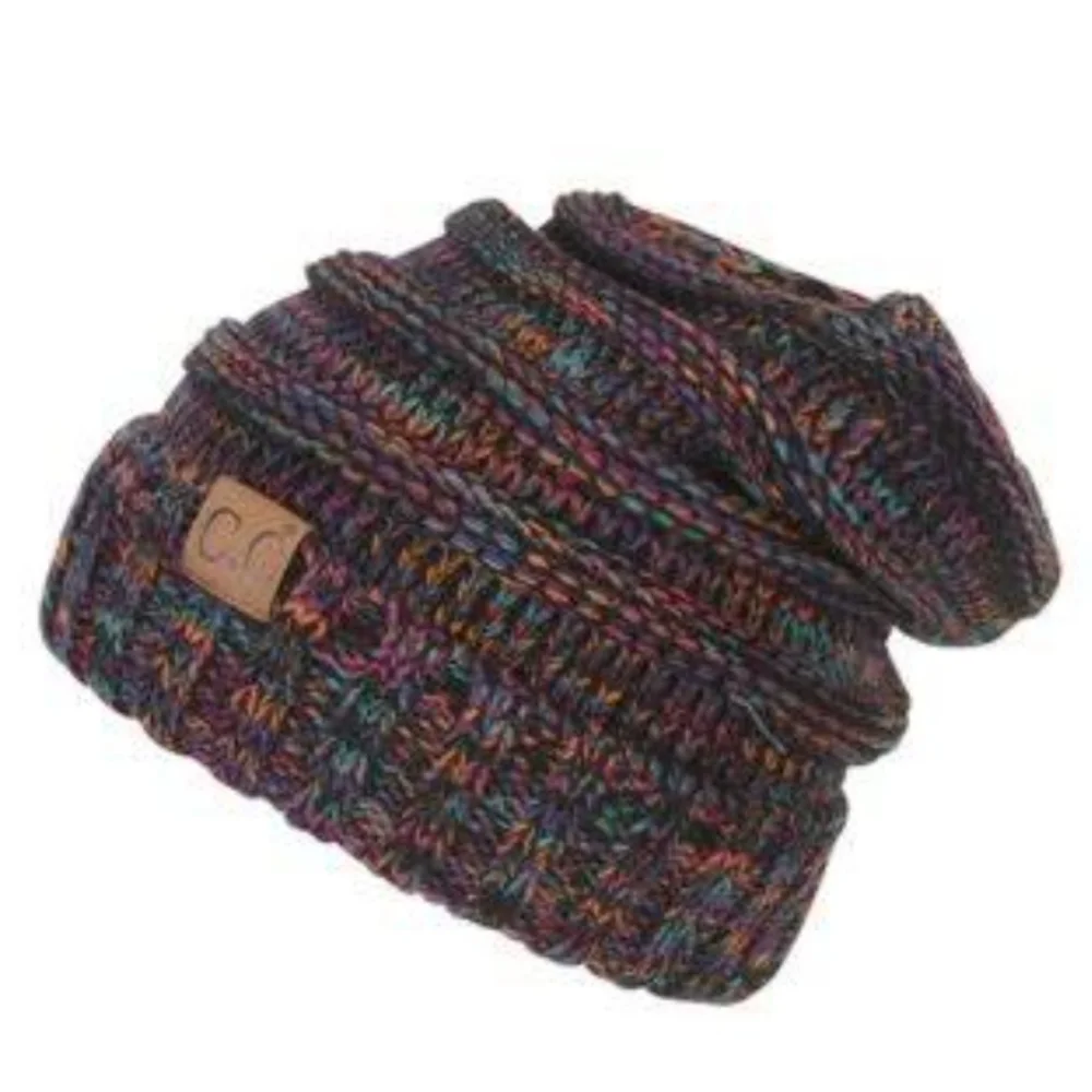 C. C Women’s Cable Knit Colorful Beanie