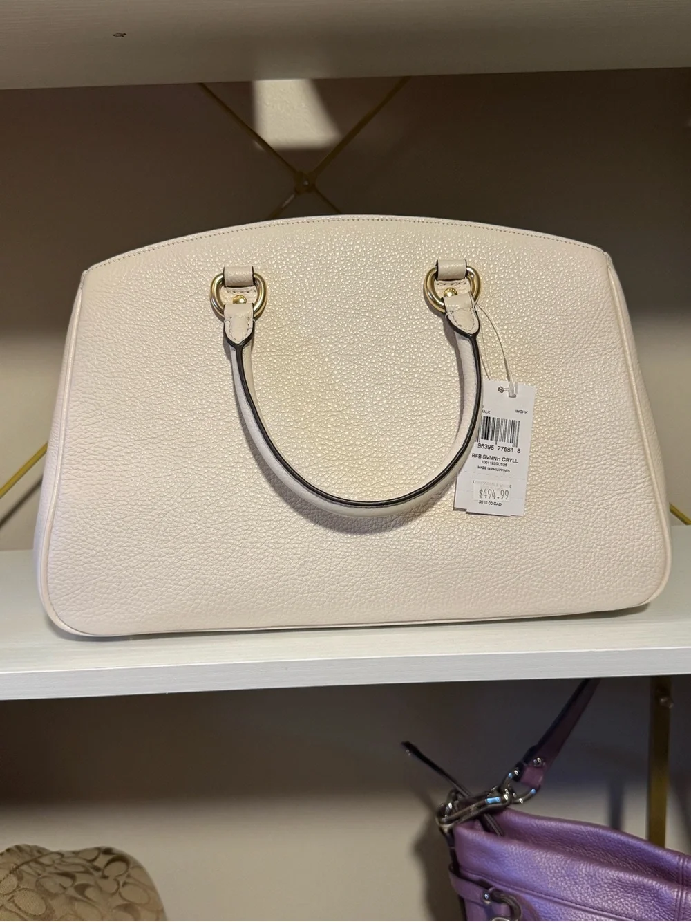 Coach pebbled leather