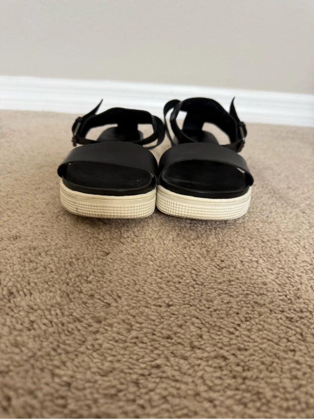 MIA Black Platform Sandals Size 7