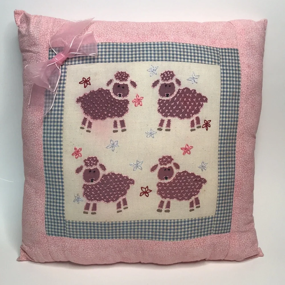 Hand Crafted lamb stitched