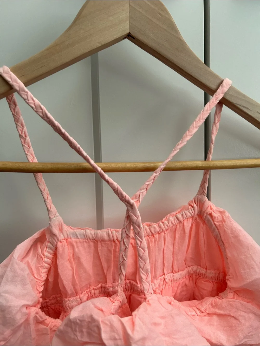 Girls' Pink Ruffle Sundress