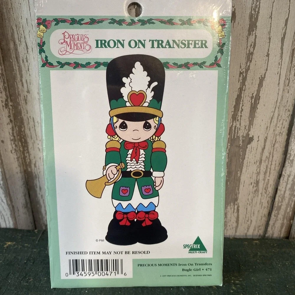 Precious Moments Bugle Girl #471 Iron On Transfer Spectrix‎ Multi-Craft NIP