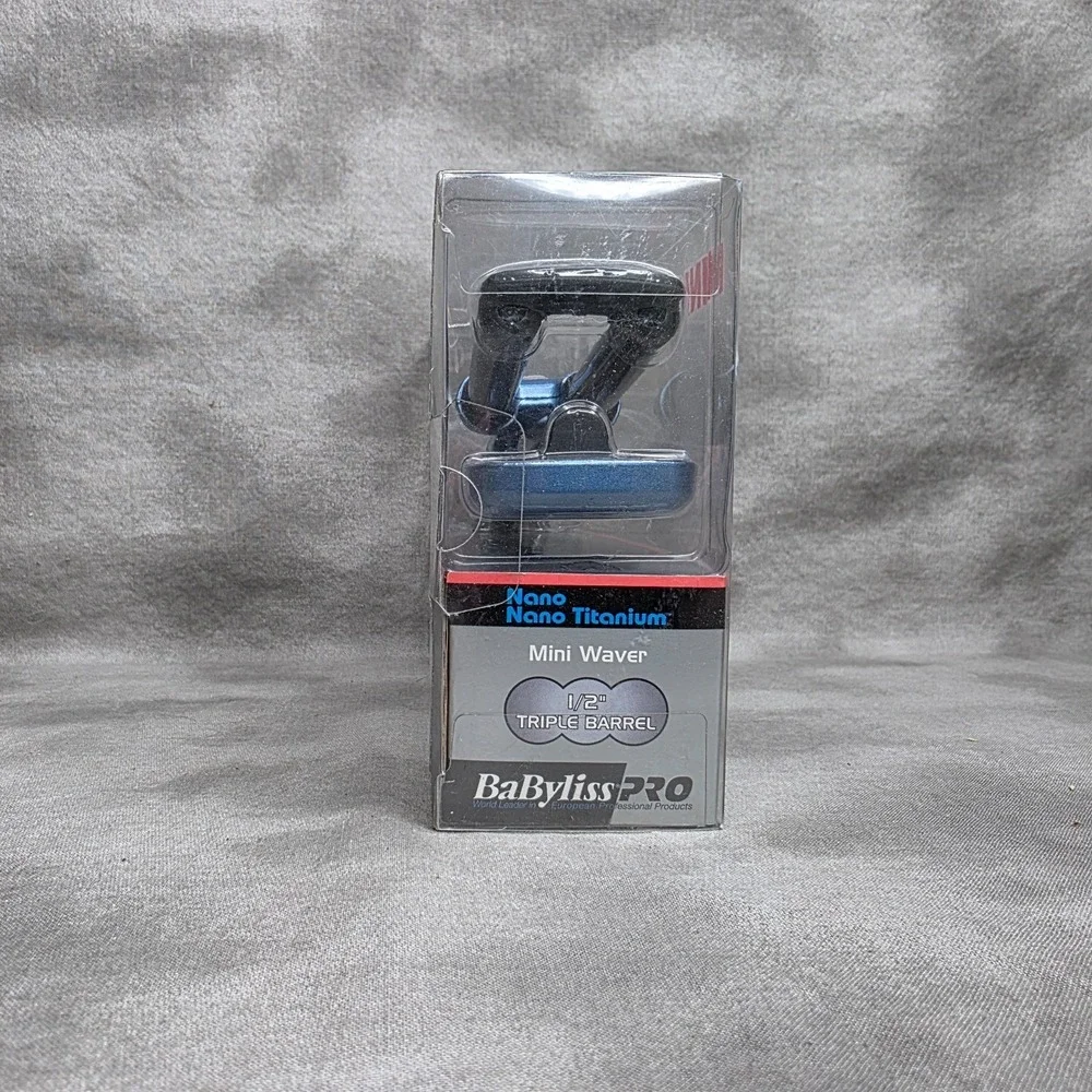Babyliss Pro Mini Travel Waver BABNT3350 Nano Titanium Blue 1/2