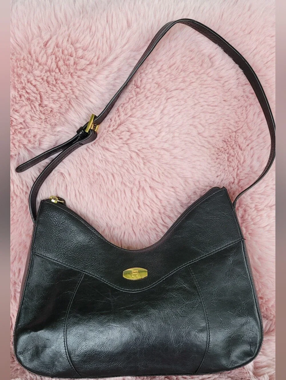 Vintage 70s 80s ETIENNE AIGNER Leather Shoulder Bag Handbag