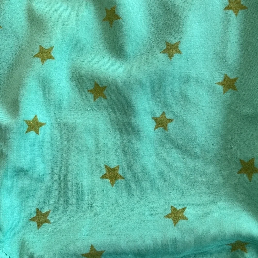 Mini Boden teal gold