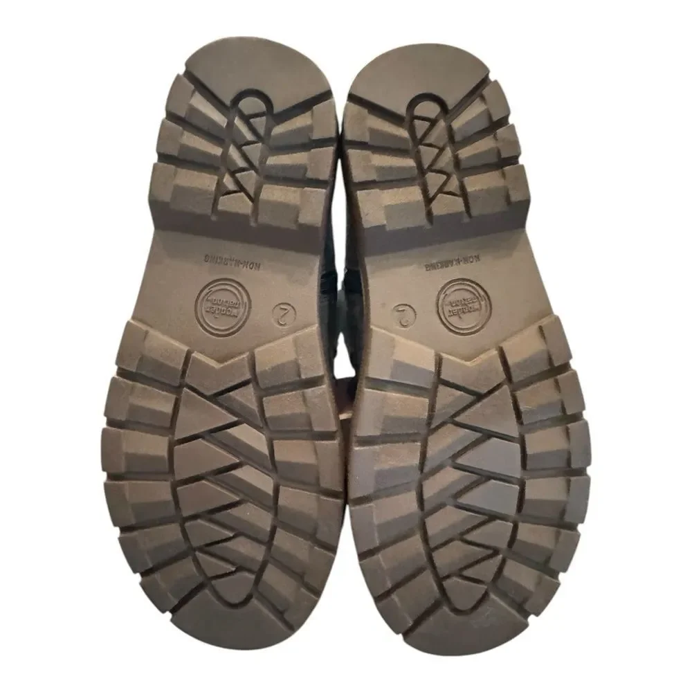 New Wonder Nation Gray Suede Boots White Fur Trim 2