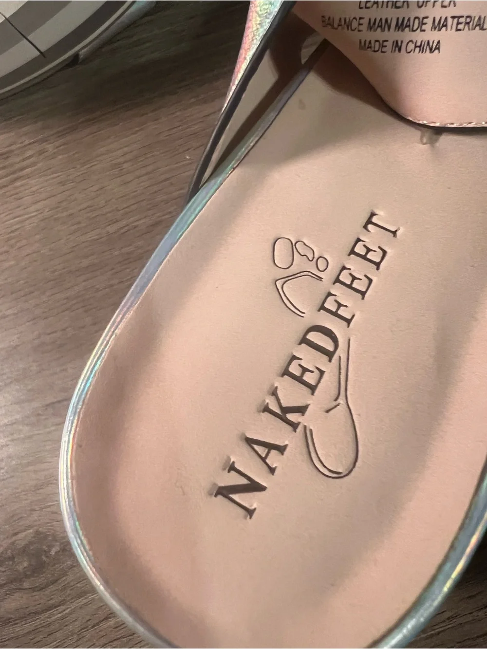 Naked Feet shiny holographic