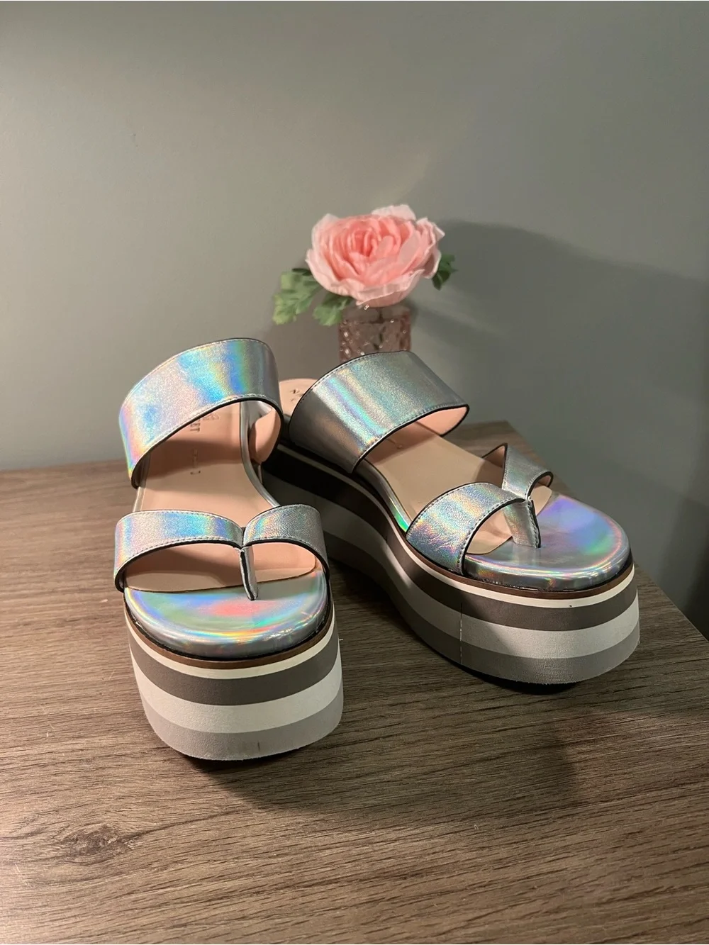 Naked Feet shiny holographic