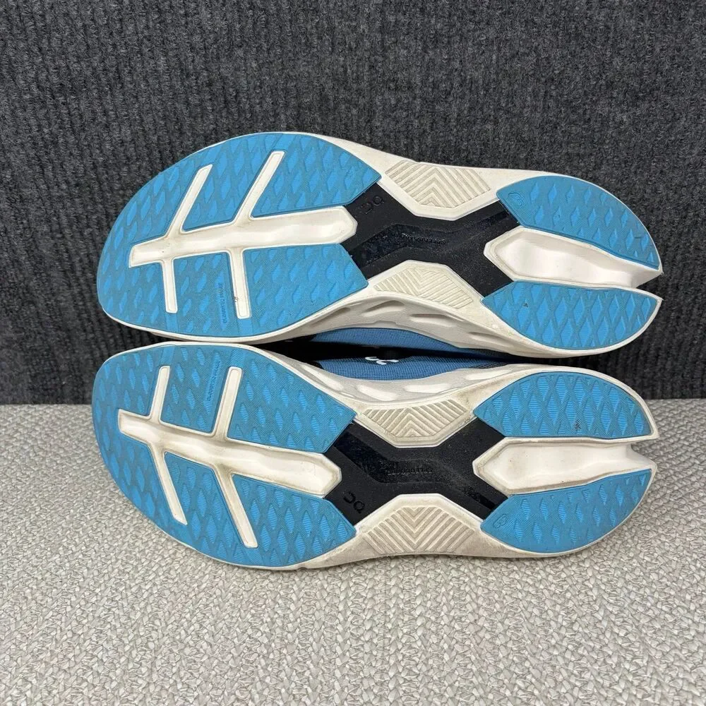 On Cloud Cloudeclipse Niagara Ivory Blue Athletic Running Shoes Mens 12.5 US