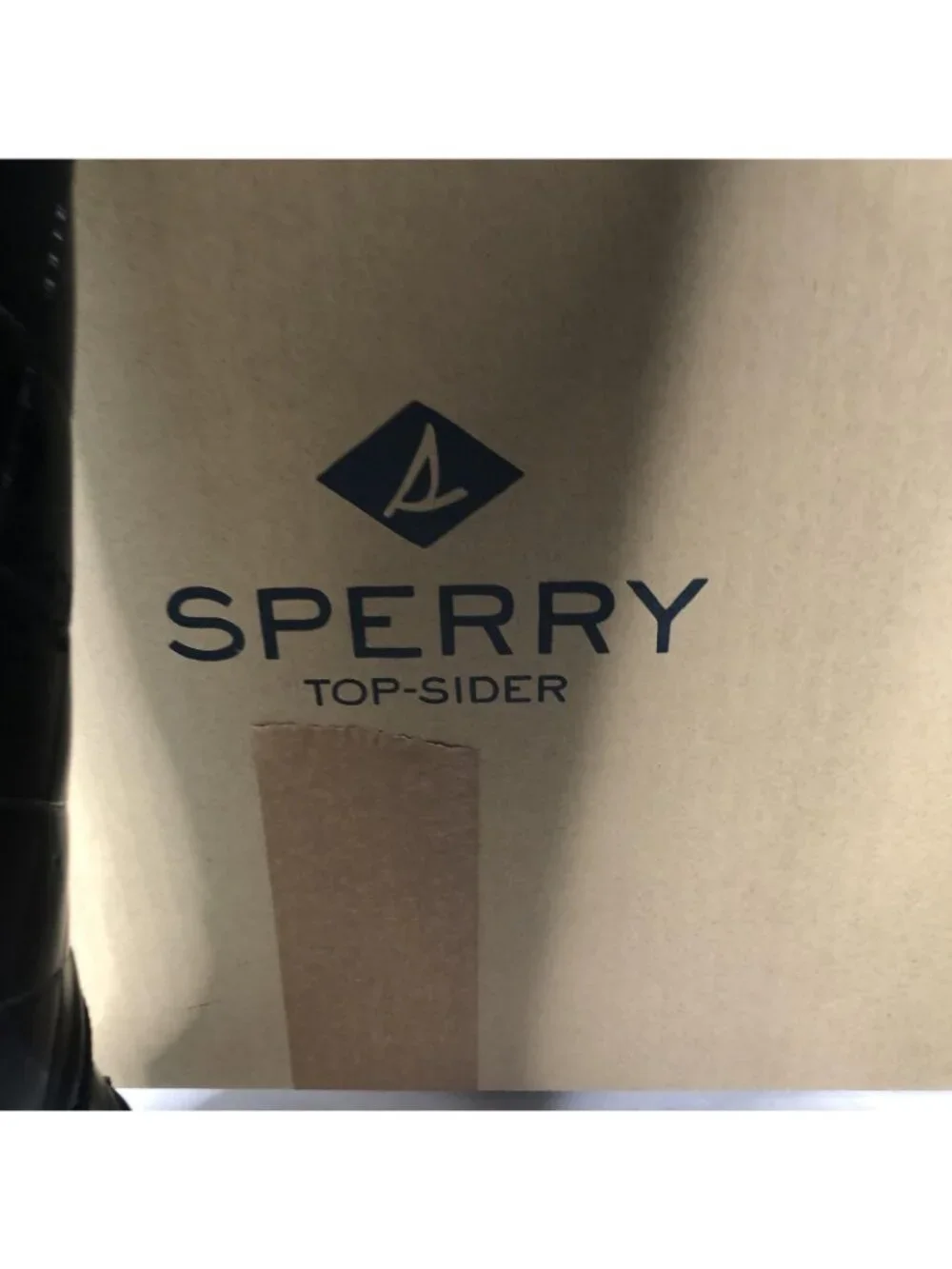 Sperry Top-Sider Boots Womens Size 7 Black Quilted Mid Calf Rain Pelican III