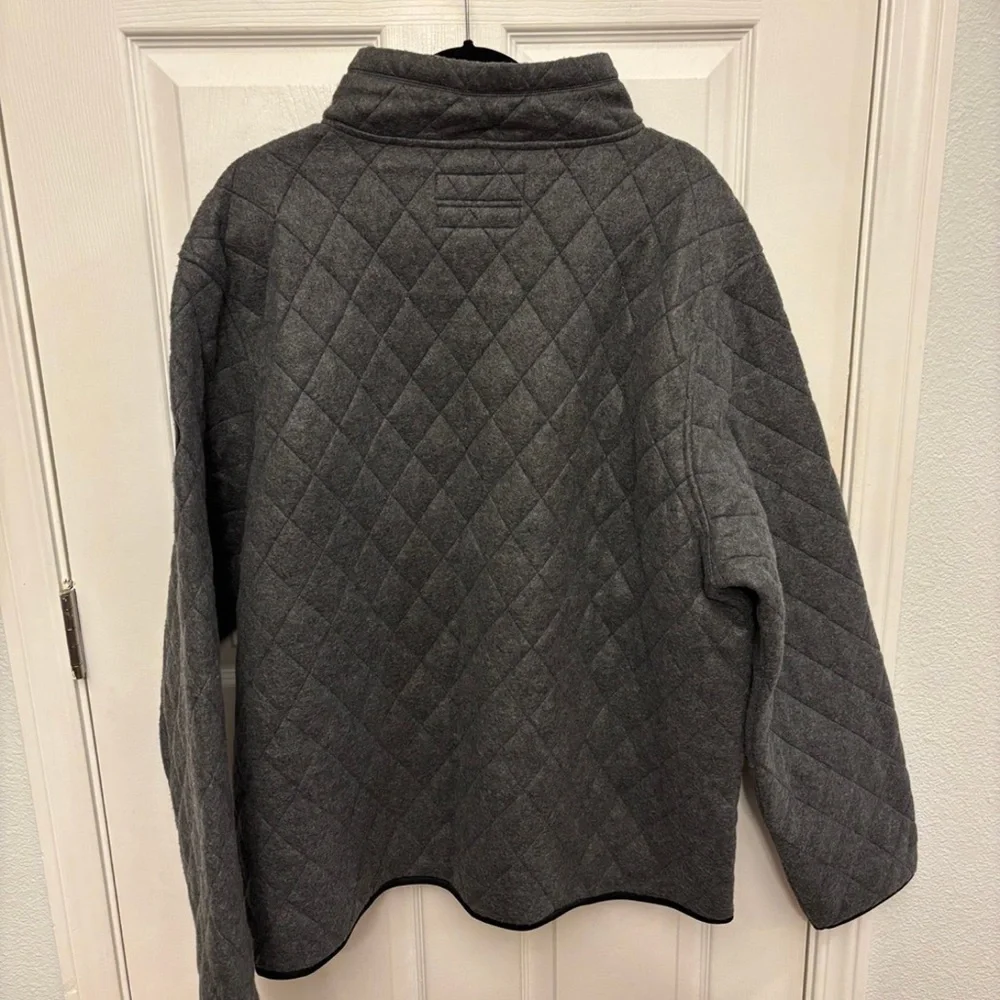 NWT Canada Weather Gear Men's Quilted Snap Placket 1/4 Zip - XLL