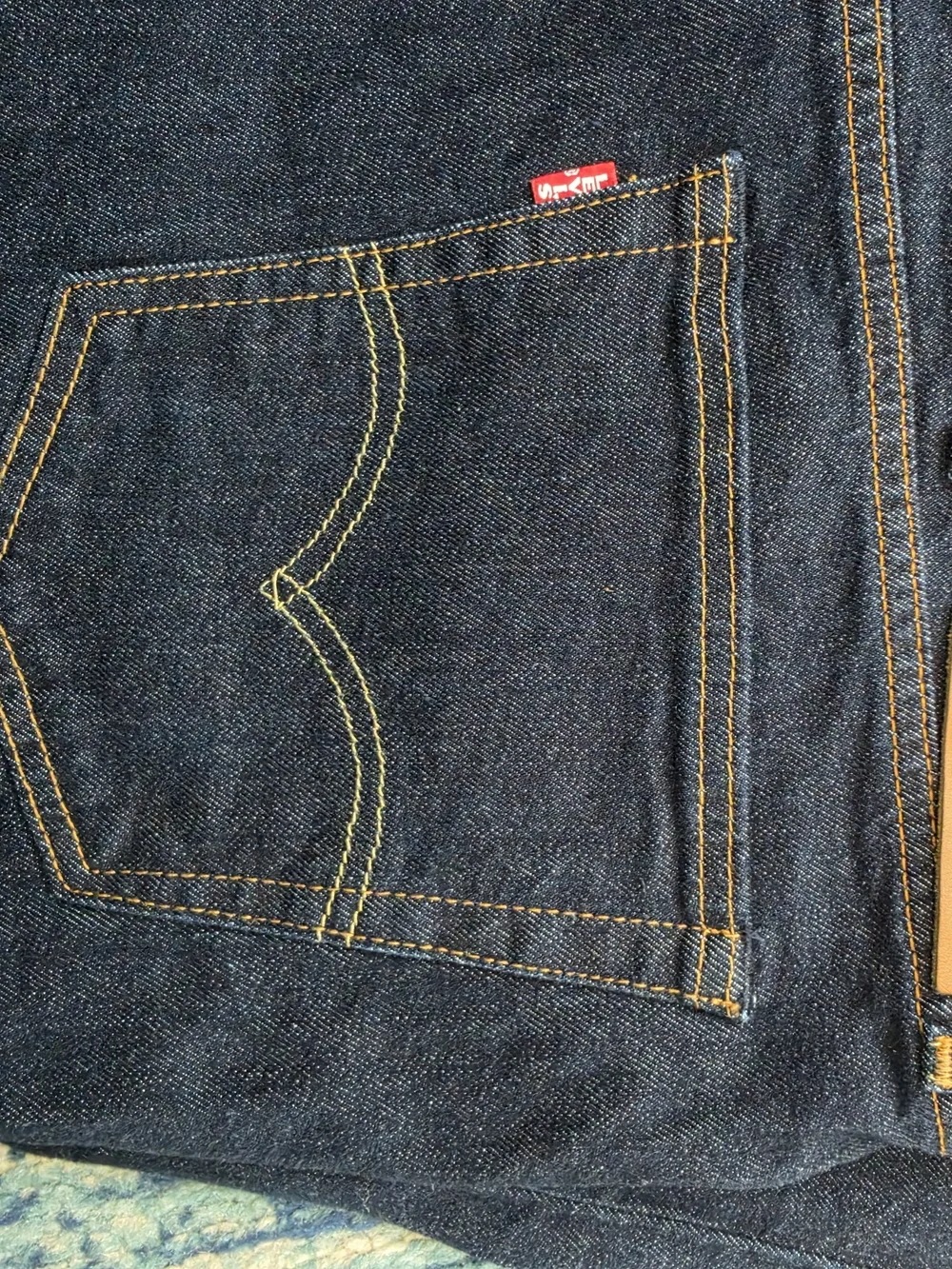 Levis construction indigo