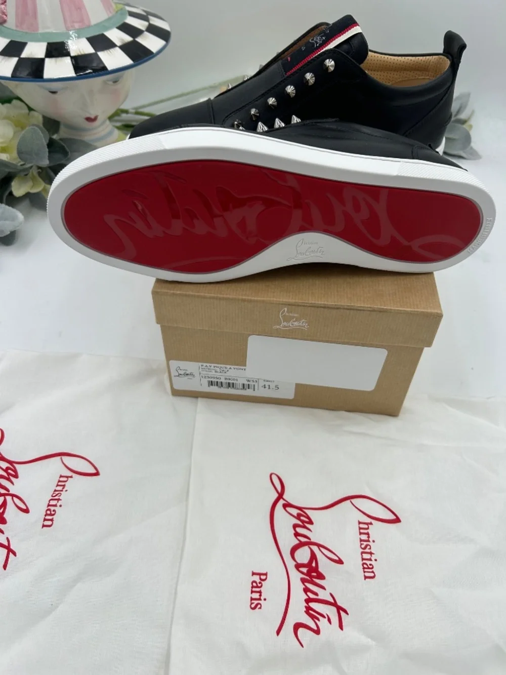 Men’s Christian Louboutin F.A.V Fique Slip On Sneaker's Size 41.5/8.5 US