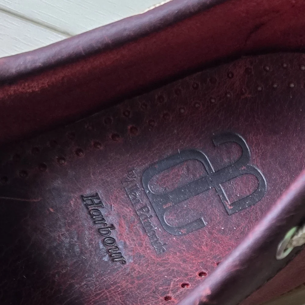 Allen Edmonds Harbour Boat Loafers Rustic Chilli Red