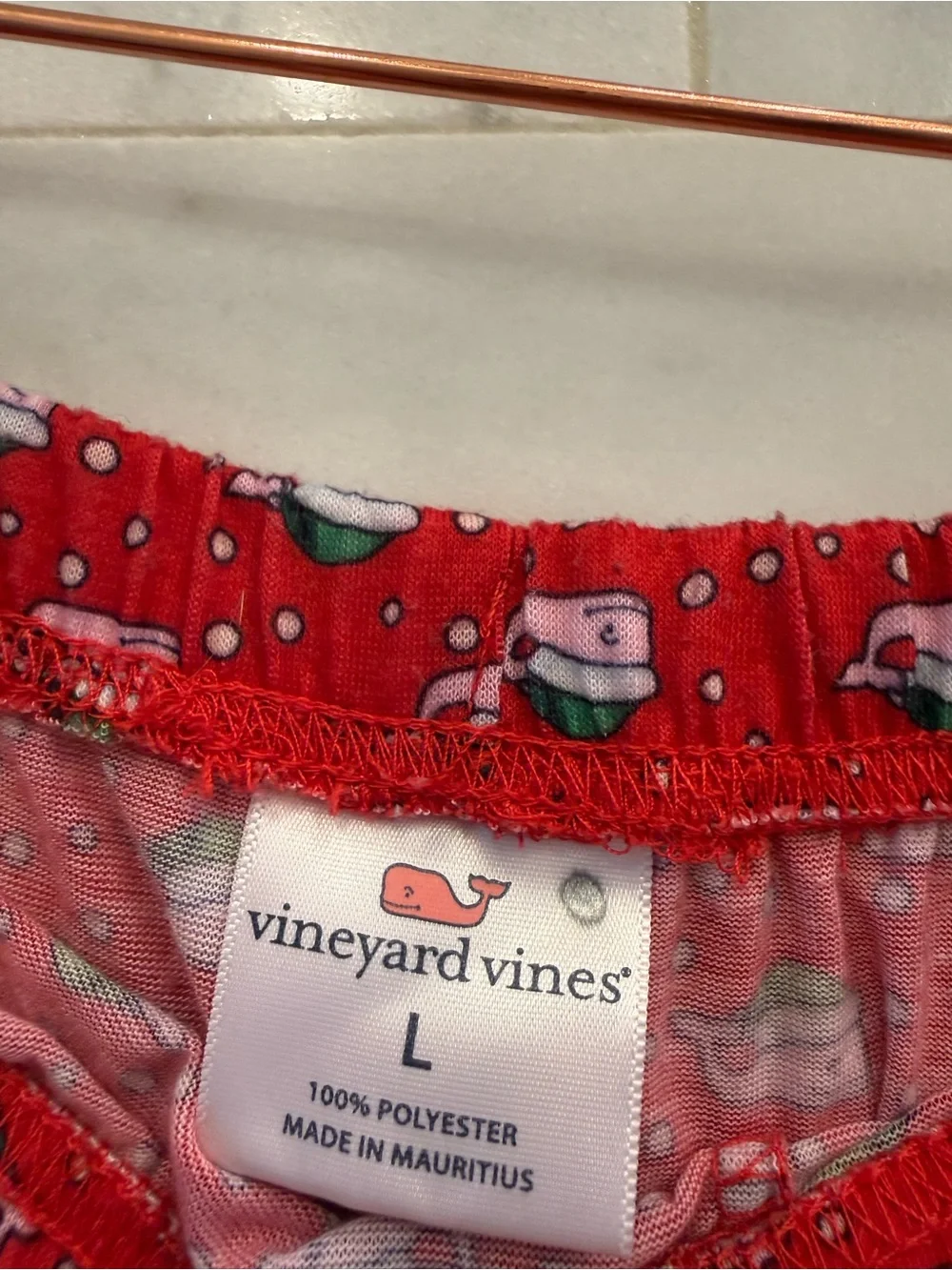 Vineyard Vines Santa pajama pants