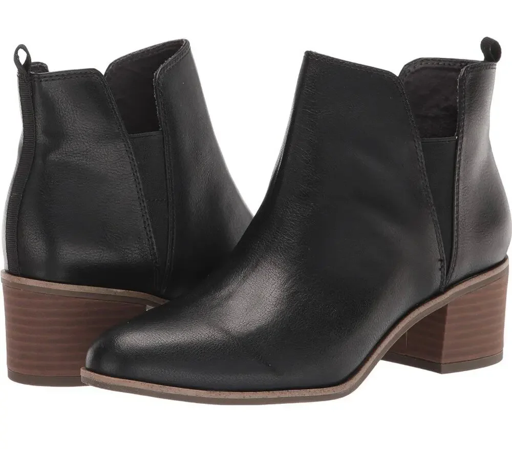 Dr. Scholl's Shoes Womens Teammate Slip On Chelsea Dress Ankle Boot Size 6 Black