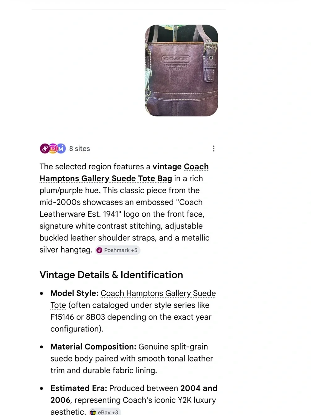 Coach 2006 vintage