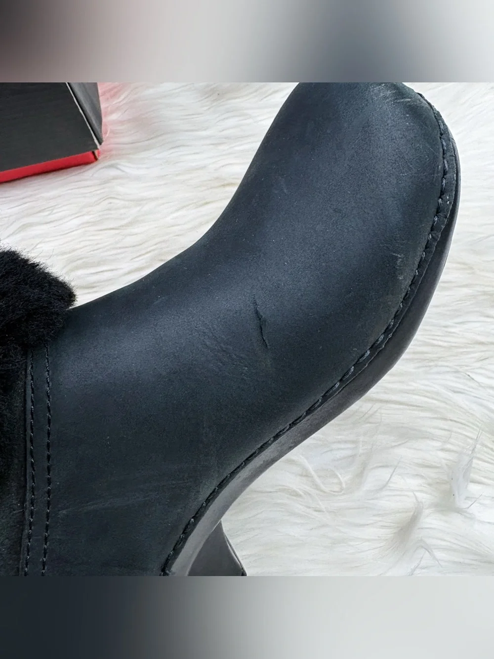 Dansko Stormy Shearling Sherpa Lined Oiled Nubuck Leather Winter Boots Black 39