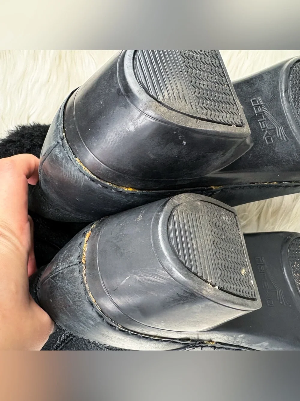 Dansko Stormy Shearling Sherpa Lined Oiled Nubuck Leather Winter Boots Black 39