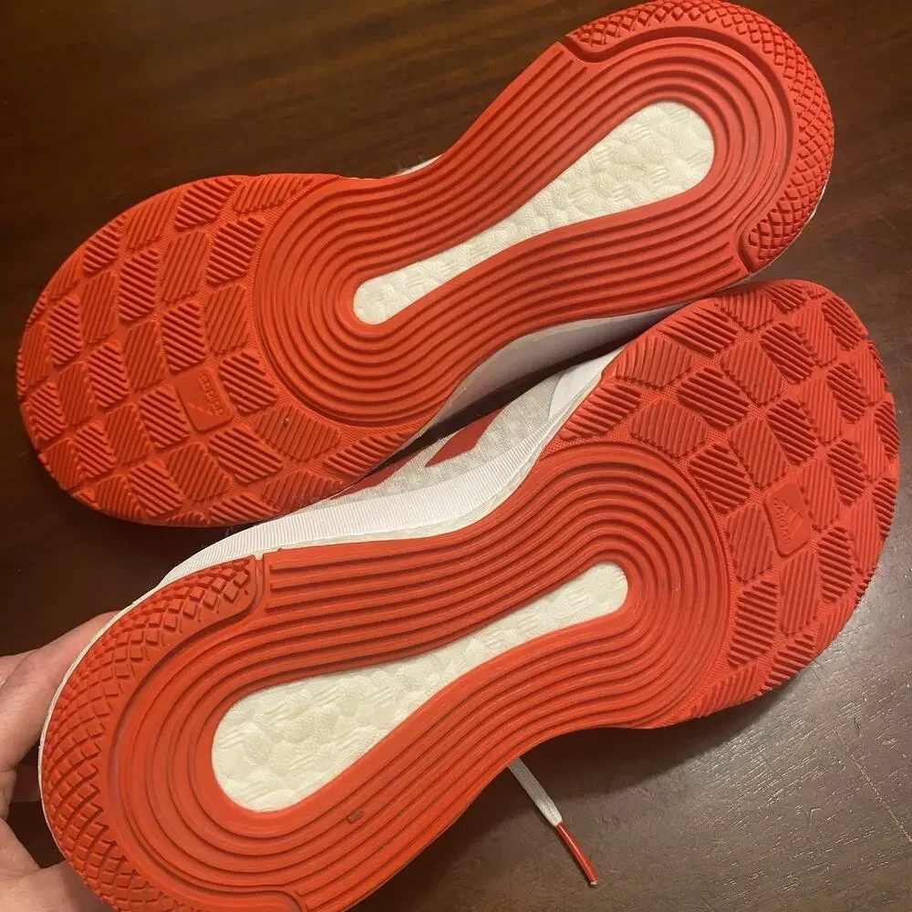Adidas Crazyflight Women’s Volleyball Shoes White Red Size 9 Sneaker Low