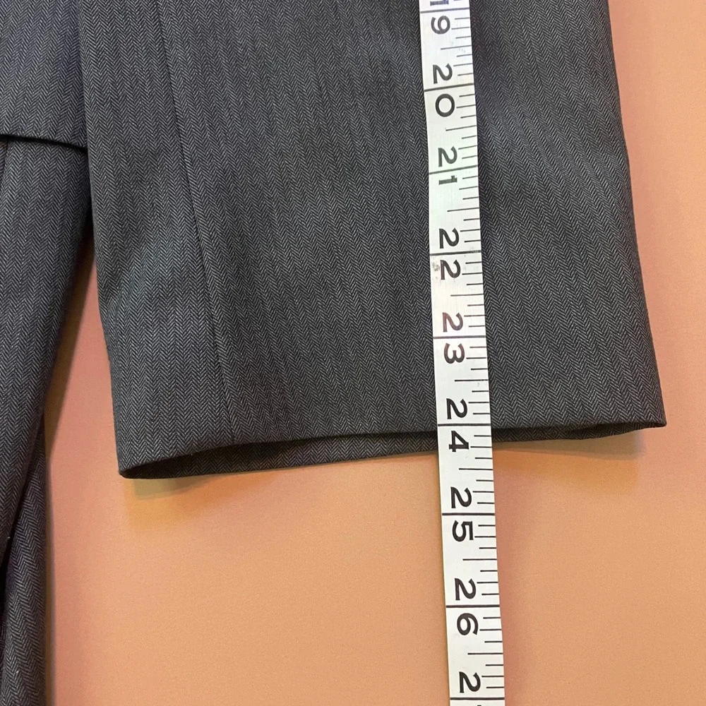 Jos A Bank Signature Gold Wool Gray Herringbone Blazer Jacket Men's‎ 44R