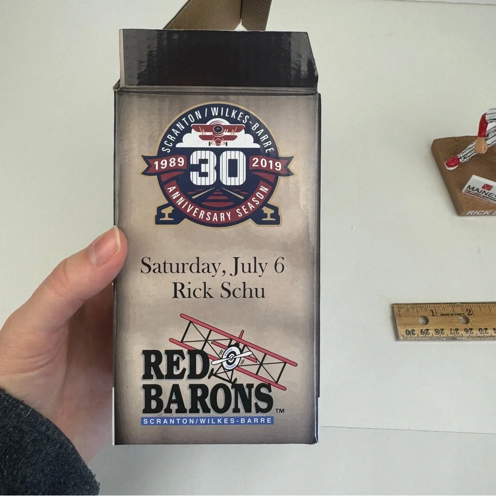 Rick‎ Schu Scranton WilkesBarre Red Barons Baseball Team Bobblehead 30th Anniv