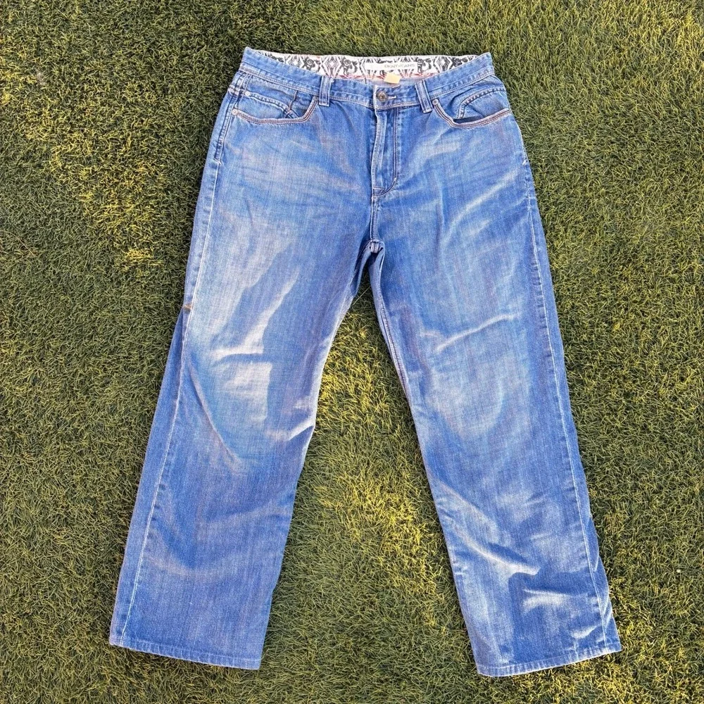 DKNY Jeans Mens 33x28 Straight Leg Denim Pants Blue Y2K Vintage Style Y2K 90s