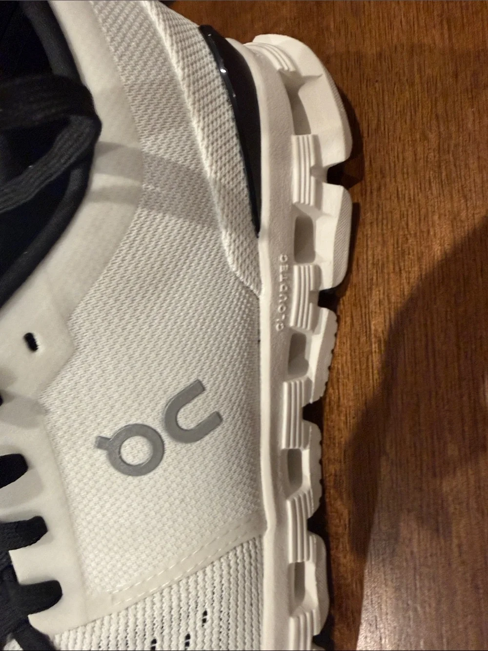 On Clouds Lightweight White and Black Women's Running Sneakers
