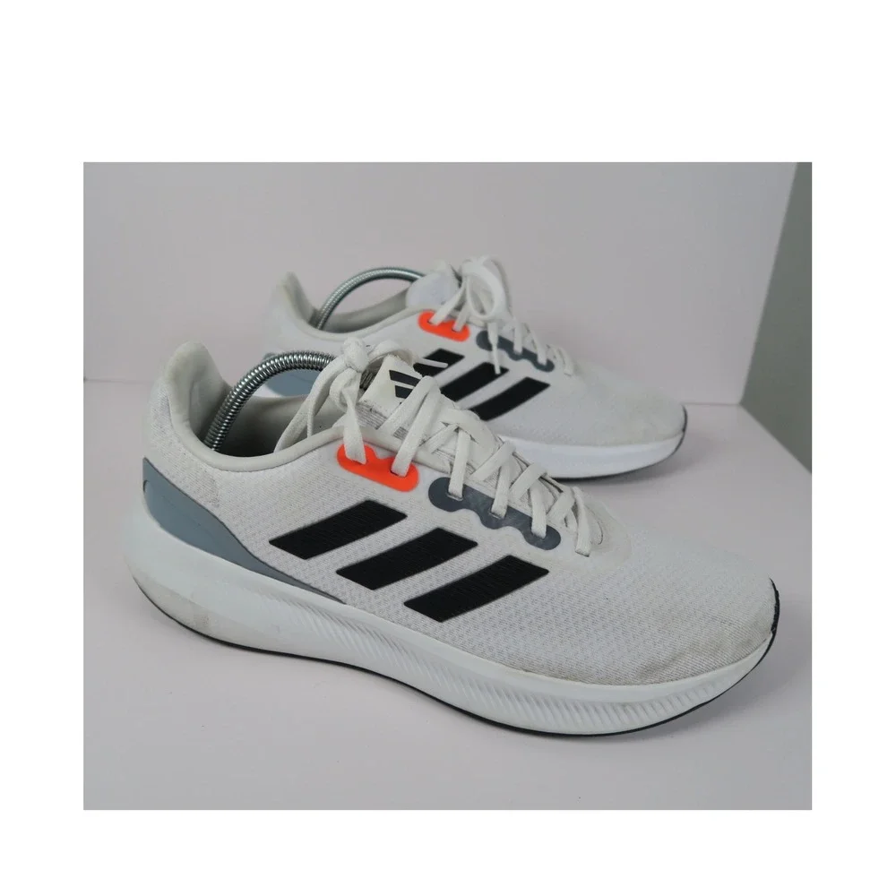 Adidas Runfalcon 3.0 Mens White Black‎ Orange Running Shoes Sneakers Size 11