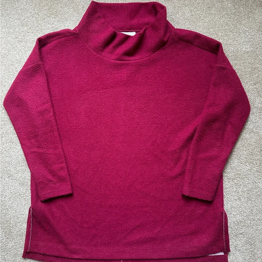 Anthro Oversized Mock Neck Sweater