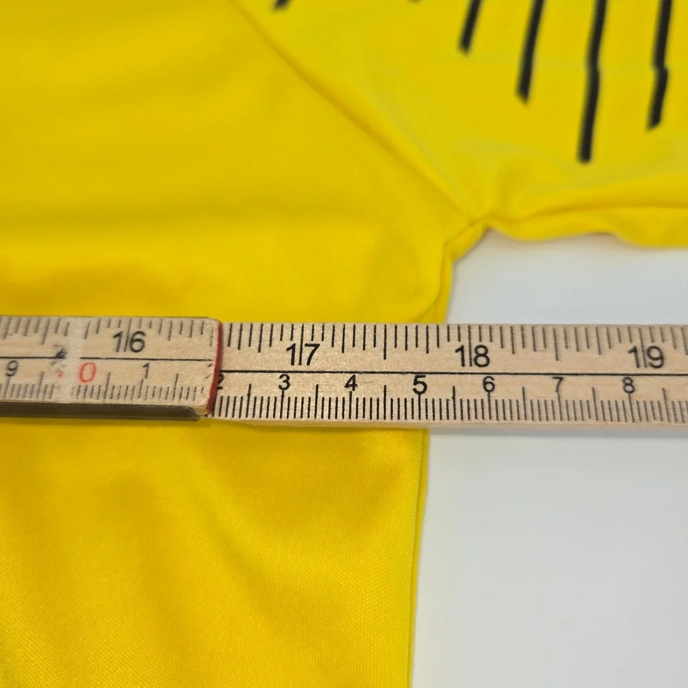 Kalci Soccer Goalkeeper Jersey Kids YXL Yellow Padded‎ Long Sleeve Shirt