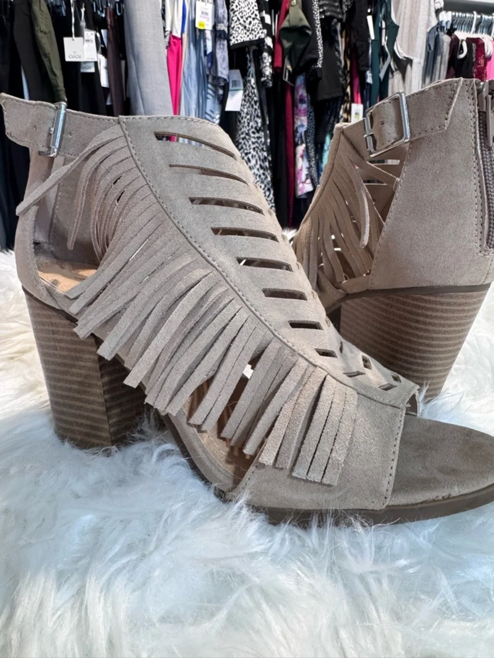 Sugar fringe suede