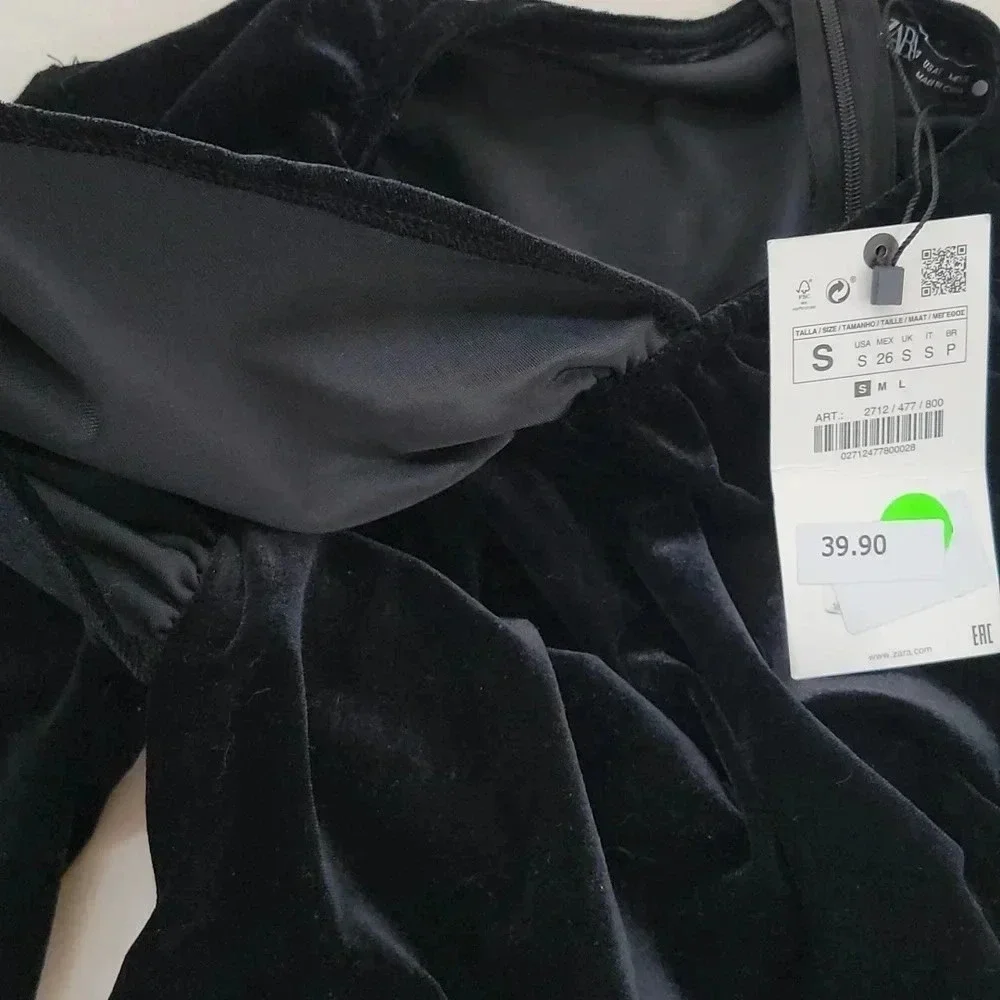 Zara lustrous velvet