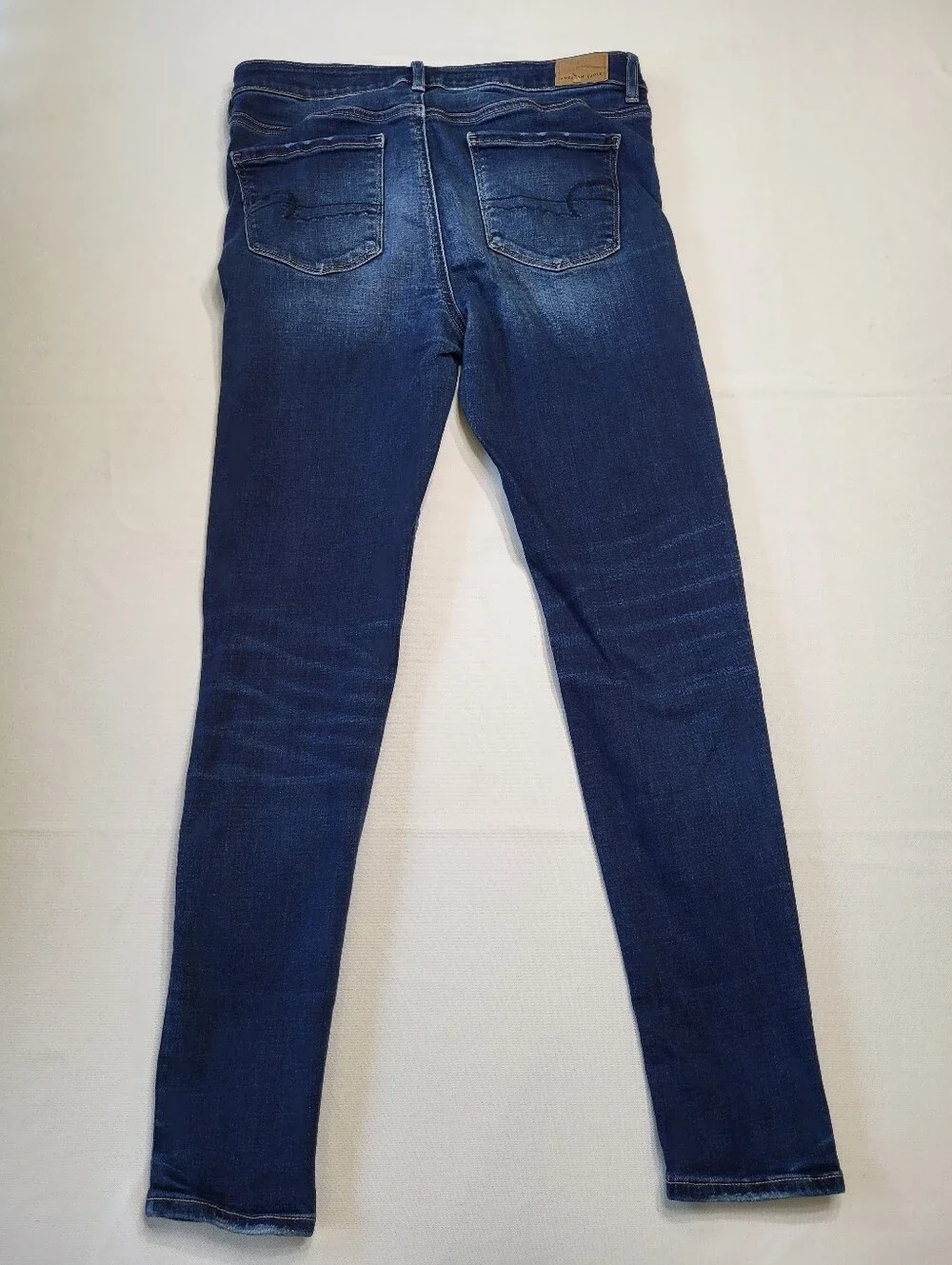 American Eagle Outfitters Women's 10 Dark Wash Super Stretch Hi-Rise Skinny Jean