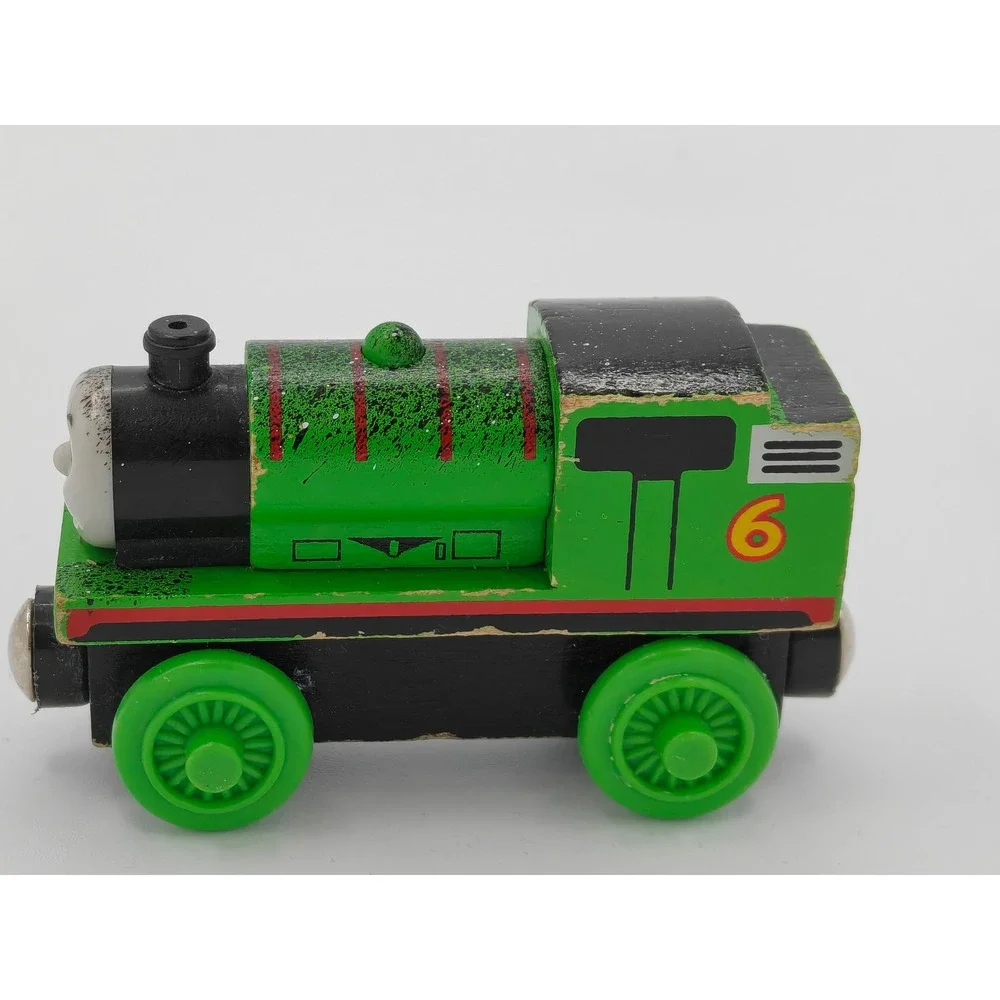Thomas & Friends Wooden Railway Percy Green Engine‎ Number 6 Learning Curve 2003