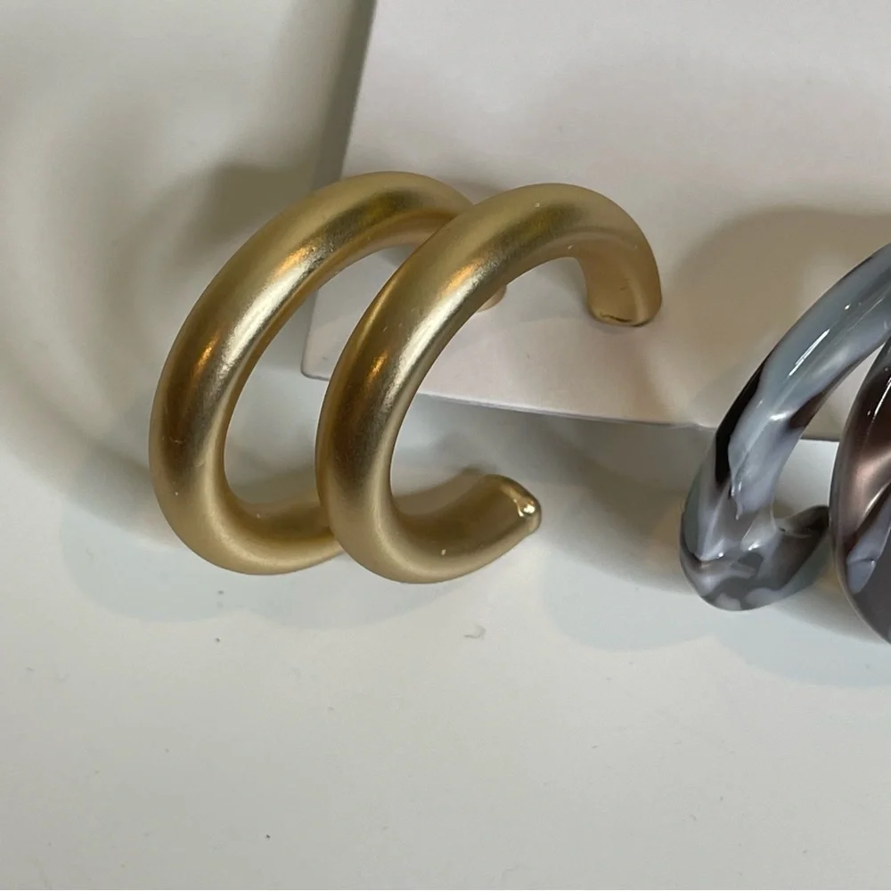 Loft 3pairs of hoop earrings