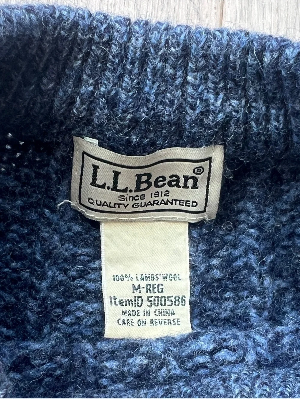 L.L. Bean soft lambswool