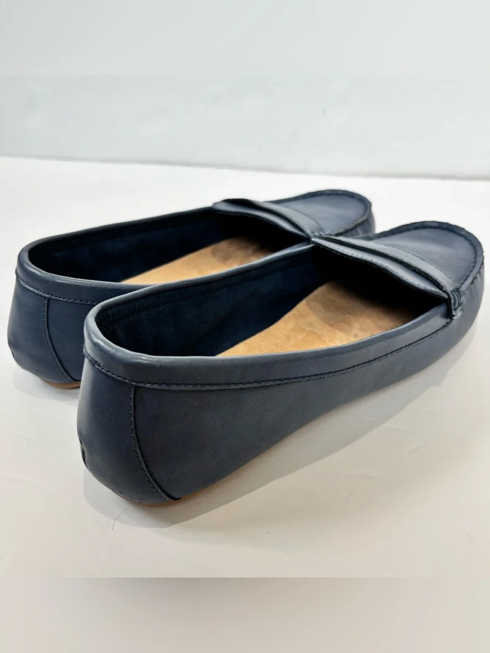 Old Navy Classic Blue Slip-On Lightweight Comfy Driving Flat Penny Loafer Size 9