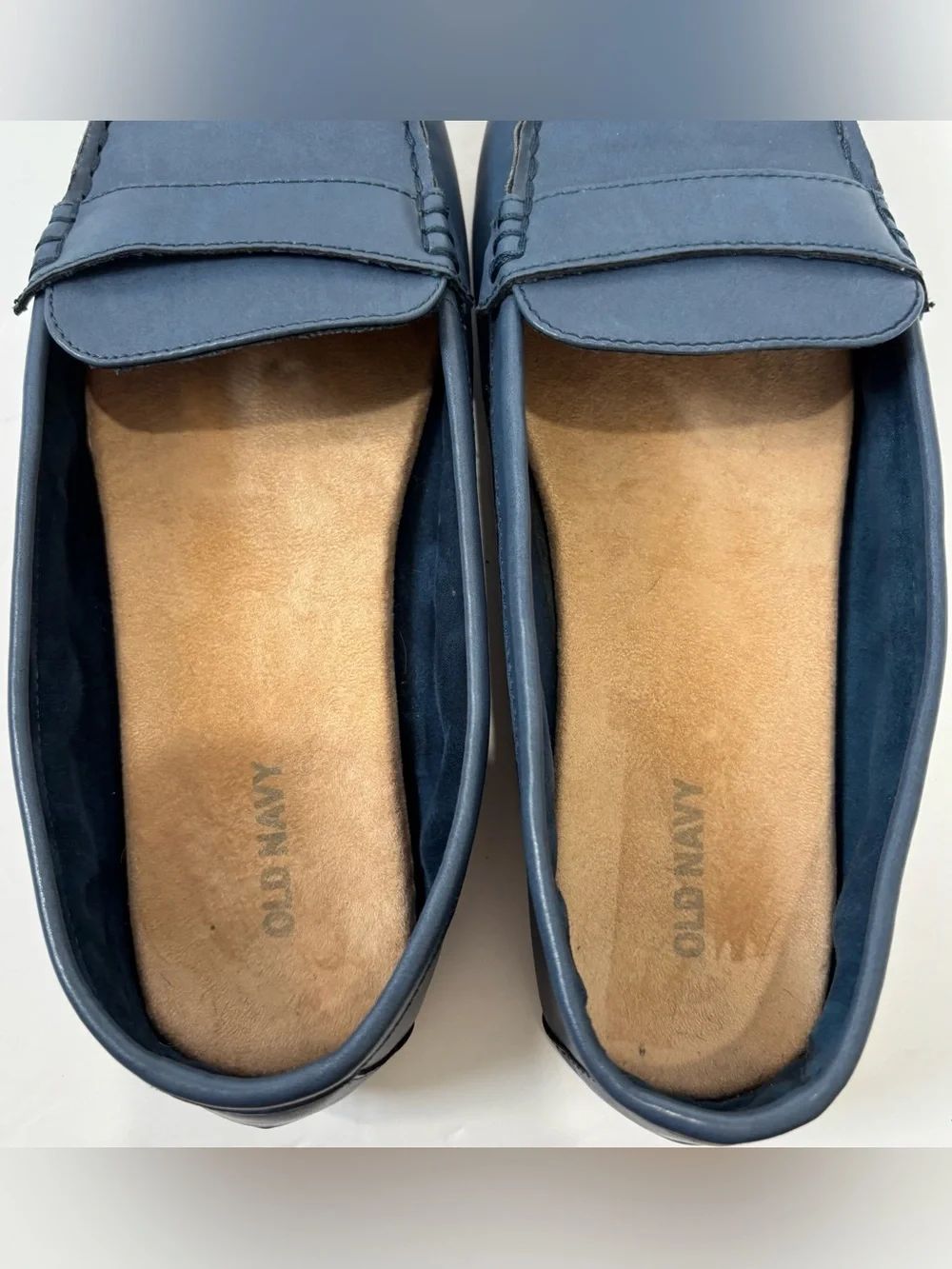 Old Navy Classic Blue Slip-On Lightweight Comfy Driving Flat Penny Loafer Size 9