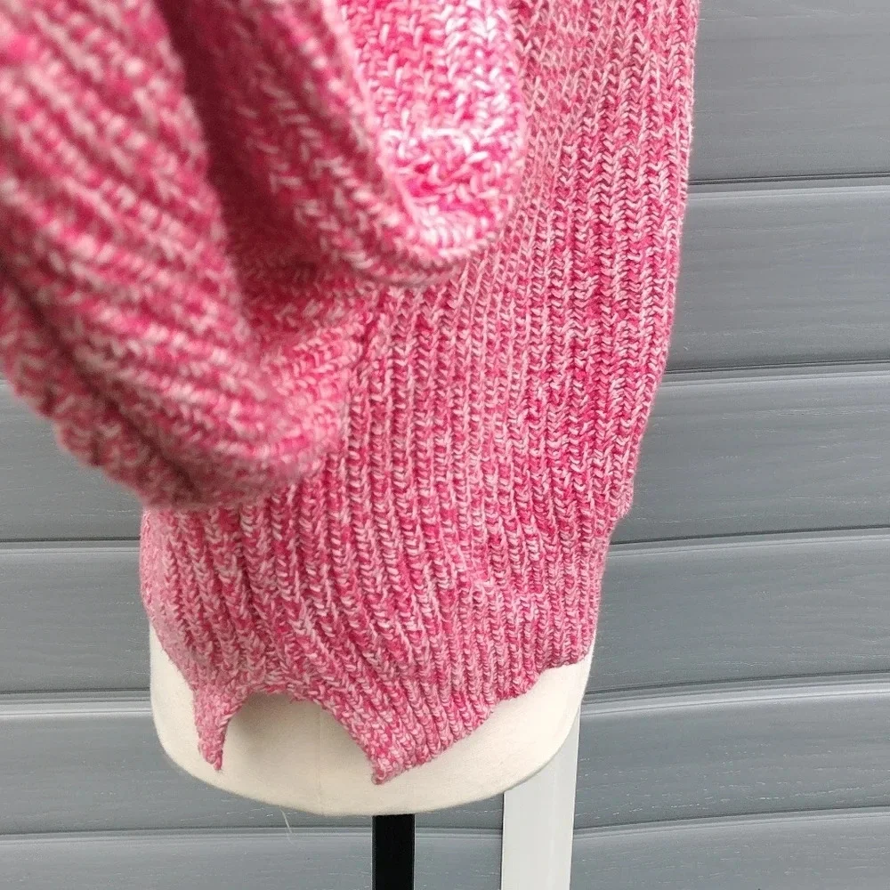 Free People Love This City Collared Sweater XS Pink