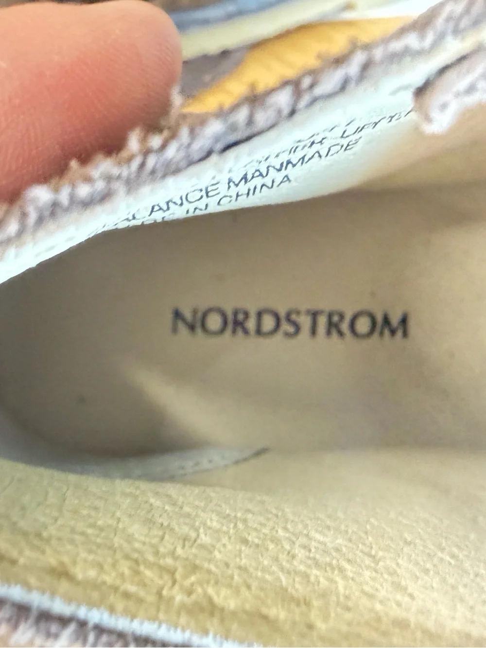Nordstrom cushioned fit upper