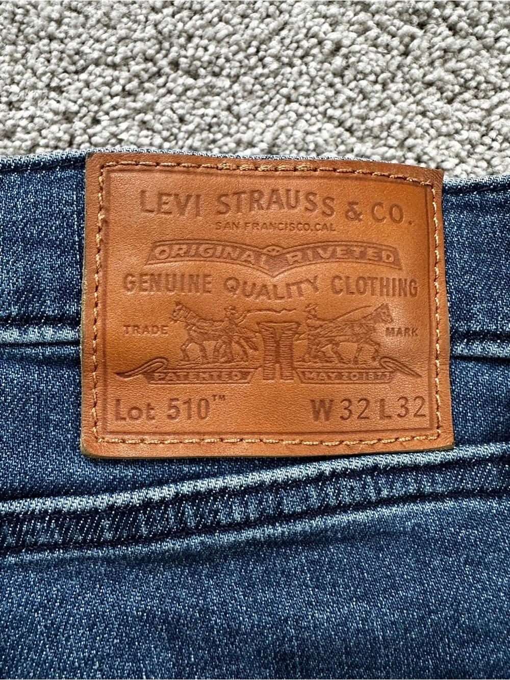 Levi's 510 Men's Dark Blue Slim Straight Jeans 32x32