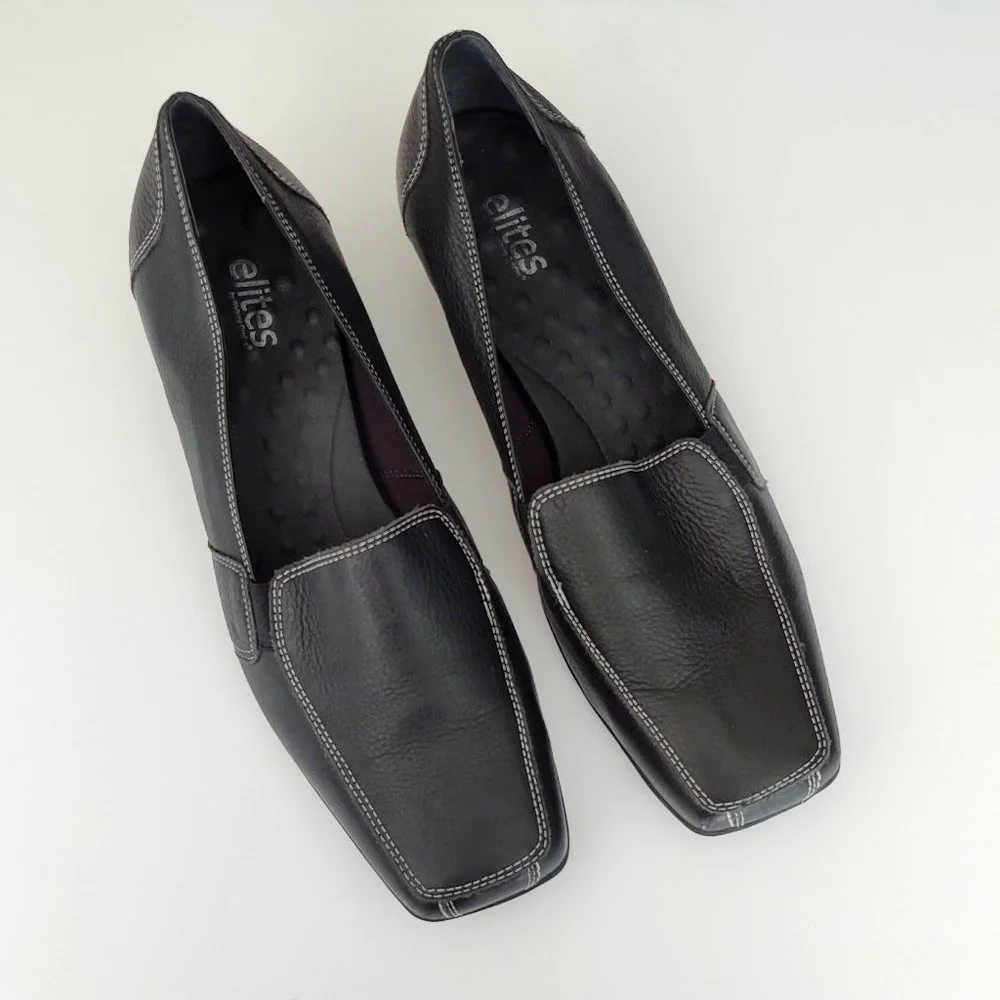 elites by Walking Cradles black leather