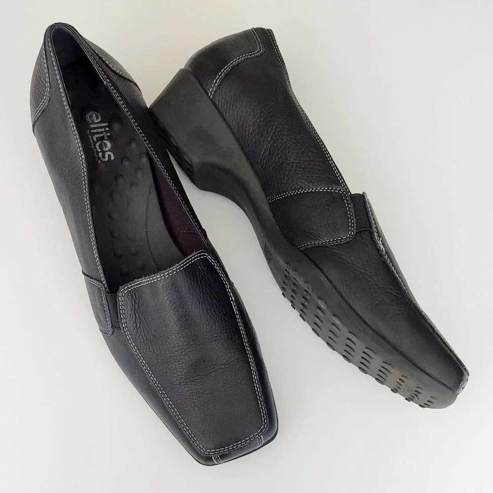 elites by Walking Cradles black leather