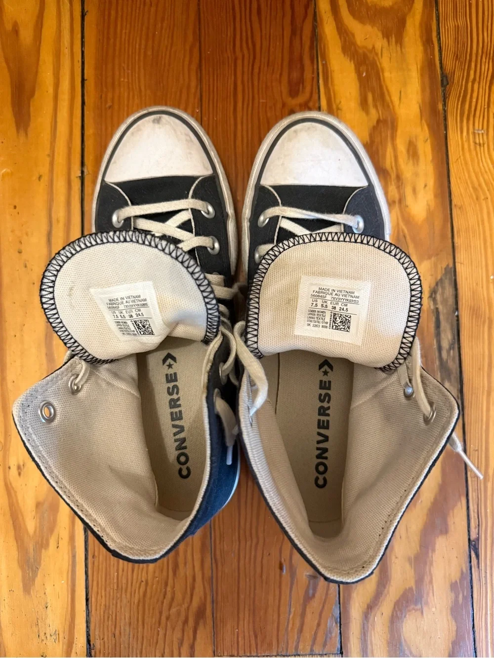 Converse used stains
