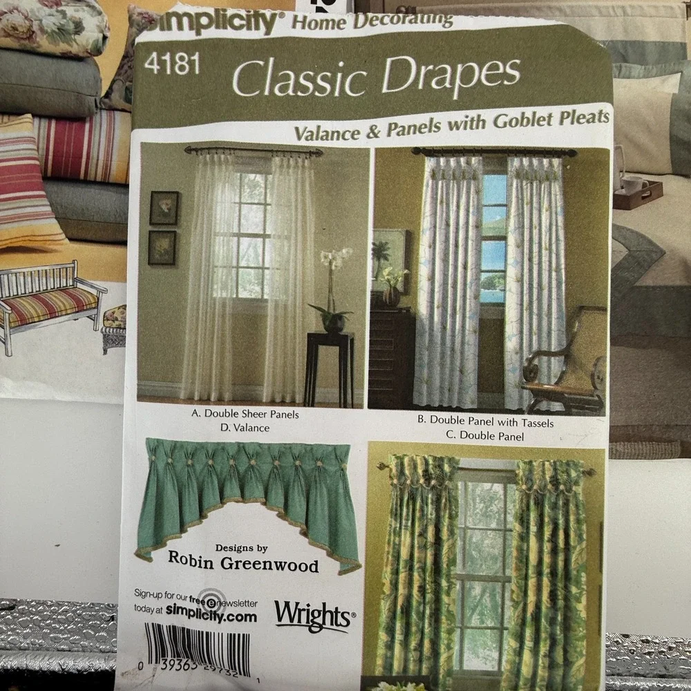 5 LOT! Simplicity McCalls Home Decorating 4124~4181-M5073-4098 Chris Lowell-5605
